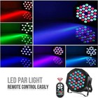 U king Led Par Lights Dj Stage Light Corded Rgb 36 With Sound 2 Packs 