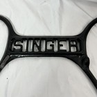 Antique 1910 Singer Treadle Sewing Machine Cabinet Base Cast Iron Center Frame