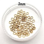 Light Gold Color Open Jump Rings 21 Gauge Round Connectors 3mm 4mm 5mm 6mm 7mm