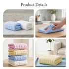 8pcs Reusable Cotton Muslin Burp Cloths Thick Soft Towels For Newborn Feeding