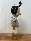 Rare Early Pinocchio Doll Wood Cloth Jointed Original Loose Neck
