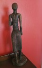 Hand-carved 25  Wood Vintage Tribal African Art Figure