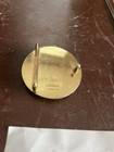 Signed Versace Round Gold Tone Metal Medusa Belt Buckle Only