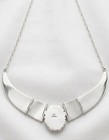 Navajo Cecil Sanders Sterling Silver 14k Gold Kokopelli Choker Necklace 16 Inch