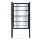 Vidaxl 2d Fence Gate  single  Anthracite Gray 41 7  X 66 9   141742