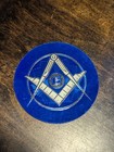Freemason Sticker Vintage Compass   Square Holo shimmering Decal 