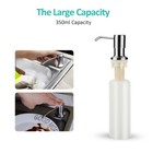 Stainless Steel Liquid Hand Soap Dispenser Pump Bottle - Kitchen Sink Wash Dish