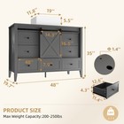 48  Bathroom Vanity With Sink   Complete With Soft-close Doors   7 Drawers Grey