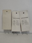 Set Of 3 Vintage Wall Plate Hook Hangers For 6  To 8 5  Plate W springs Nos