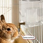 Small Animal Water Dispenser Plastic Drinking Bottle With Pin Spout For Rabbit