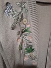 Nwot Wizarding World Harry Potter Mandrakes Gray Floral Cardigan  Size S m