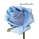Artificial Realistic Roses Flowers 24  Real Touch Silk Roses Bouquet Long Blue