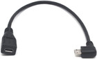 Micro Usb Left Angle micro Usb Extension Cable  90 Degree Micro-b Male To Female