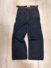 Bleeding Indigo Men   s Raw Denim Straight Regular Fit Blue Jeans Size 31