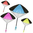 Toy Skydiver Parachute Men 2 Piece Set- Tangle Free  colors And Styles May Vary 
