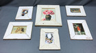 Set 6 Vtg Salvaged Shabby White Wood Picture Frame Collage Old Chic 1740-22b