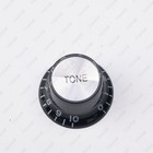 4 Pcs 60s Guitar Reflector Knobs Black silver Top Hat Knobs For Lp Epiphone Sg