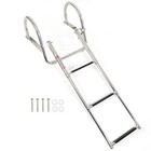 Boat Ladder Stainless Steel Telescoping Foldable Marine Ladder 2-3-4-5 Steps