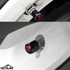 Tactilian Red Tire Valve Stem Caps For 4 Pack  Tesla 