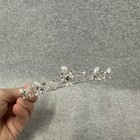 David   s Bridal Silver Rhinestone   Pearl Tiara Headpiece Style 9674 Wedding Read