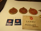 Vintage Missouri Pacific Lines Mo Pac Mopac Luggage Tags Pin Key Chain Name Used