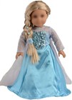 For American Doll Clothes Princess Dress Queen Costumes For 18 Inch Doll