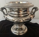 Antique Sheffield Silver Trophy wine Cooler W Liner    american Royal   