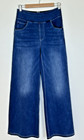 Halara Flex Denim Jeans Wide Leg High Waist Pull On Pockets Casual Medium Petite