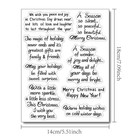 4 Sheets lot Christmas Sentiment Clear Stamps For Card Making Christmas Sayin   