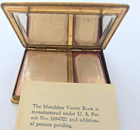 Antique vintage mondaine Compact in Orig Box  Never Used leather Book pat 1928