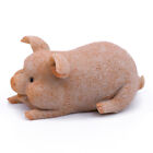 Cute Little Piggy Laying Smiling Pig Figurine 2 5  Long New In Box 