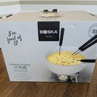 New Boska Cheese Fondue Set Party 750ml  Serves 4  Open Box