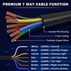 8 Ft 7 Way Trailer Wiring Cord With Junction Box