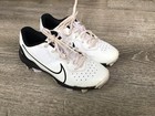 Nike Alpha Huarache 4 Keystone Size 2y White Black Baseball Cleats Dj6525-101