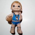 Vintage 70s Folk Art Porcelain Bisque 1973 Shareen Basketball Coach Figurine 12 