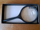 Vintage Bausch   Lomb 81-33-04 Reading Magnifying Glass 4  Diam  Dark Grey 