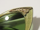 Vintage Ray Ban Bausch Lomb Cat Eye Sunglasses Green Gold Rare
