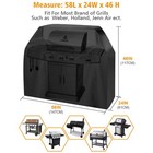 Bbq Gas Grill Cover Barbecue Waterproof Outdoor Heavy Duty Uv Protection 58 Inch