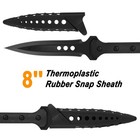 Hunting Spear  2cr13 Double Edged Stainless Steel Survival Black