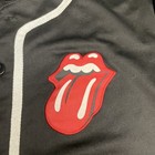 Rolling Stones Authentic Baseball Jersey Style Shirt Small Missing Button