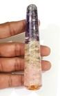 Rose Amethyst Crystal Quartz Natural Stone Beautiful Smooth Massage Wand