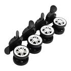 4pcs Replacement Luggage Suitcase Wheels 360 Swivel Black For Suitcase Bag