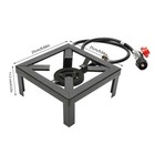 Propane Cooker Burner Stove Gas Outdoor Cooking Camping Stand Bbq Grill W  Hose