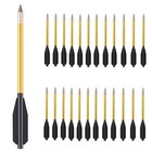 100x Pistol Crossbow Bolts 6 5  Aluminium Arrows Broadhead Hunting Mini Archery