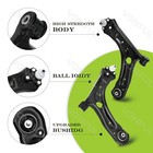 6pcs For 12-19 Passat Beetle Fwd Front Lower Control Arms Sway Bars Tie Rods Kit