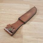 Brown Leather Sheath For Your Fixed-blade Knife Made To Fit Up To 7-inch Blade