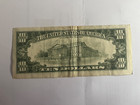 10 Ten Dollar Bill 1985 Reserve Note Off Center Misaligned Error Fancy Serial