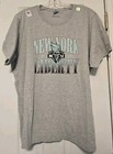 New York Liberty Logo Short Sleeve T-shirt Womens Size 3xl Wnba Basketball Gray 