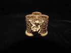 Vtg Stylebuilt Frame Co  Ornate Filagree 3-tube Lipstick Holder - Cherub Angel