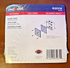 Red Dot R2ccb S440e  2-gang  Silver Metal  Blank Outlet Cover Plate  97b3 Wet